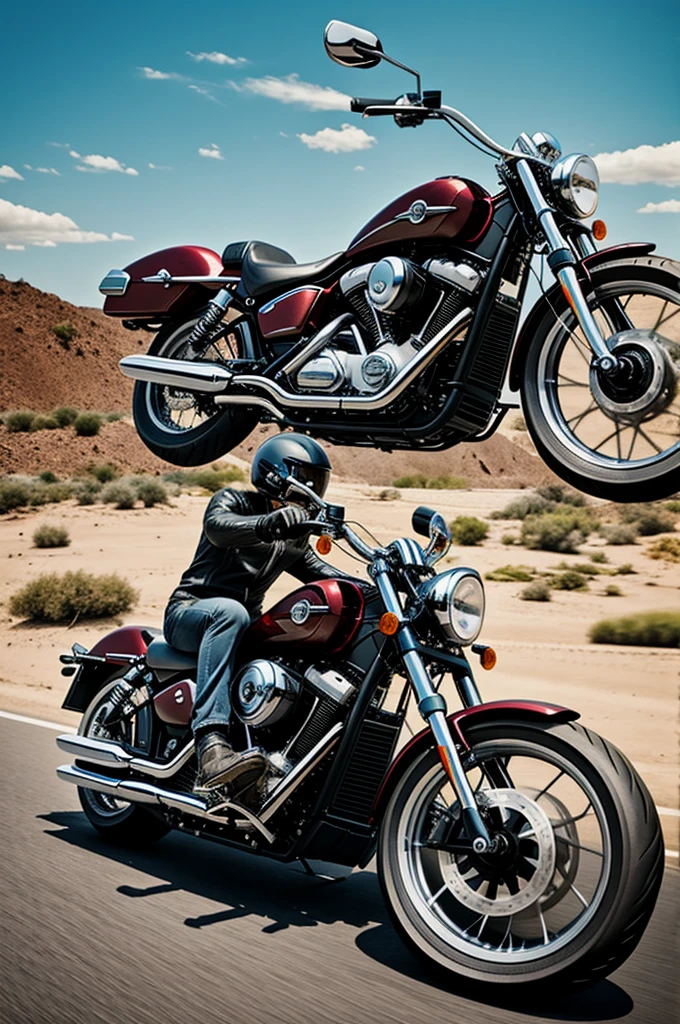caricature motorcycles