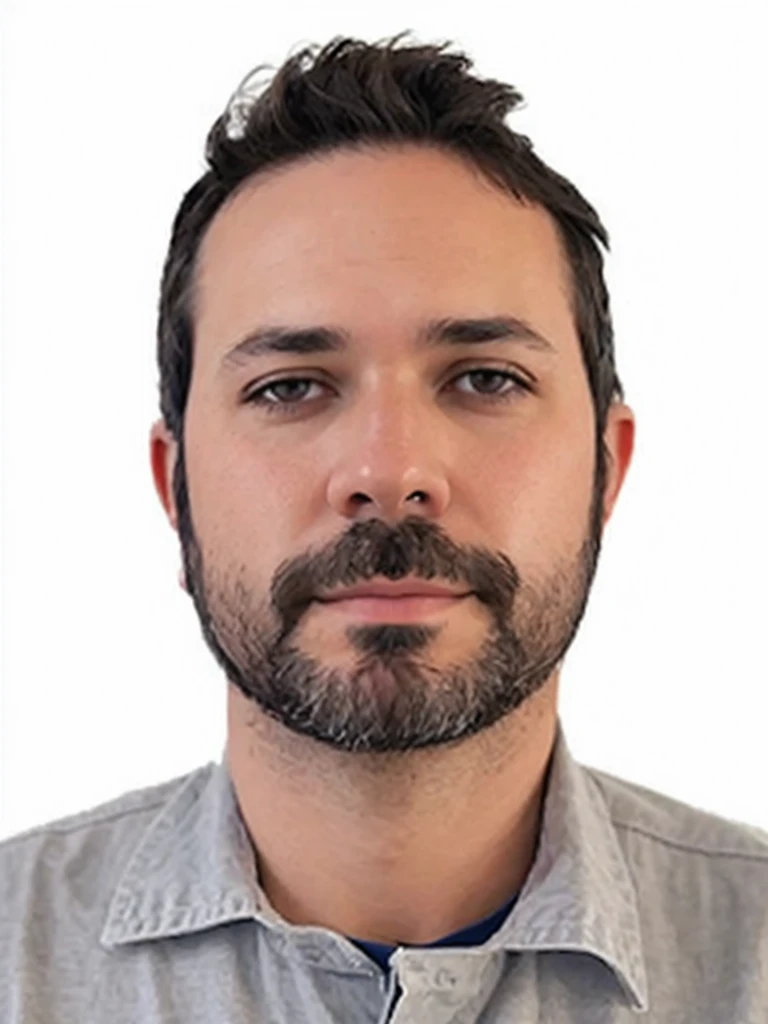, ((dark brown hair)), photo of a man,
