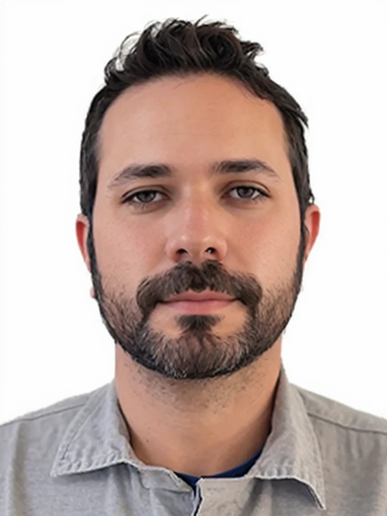 , ((dark brown hair)), photo of a man,