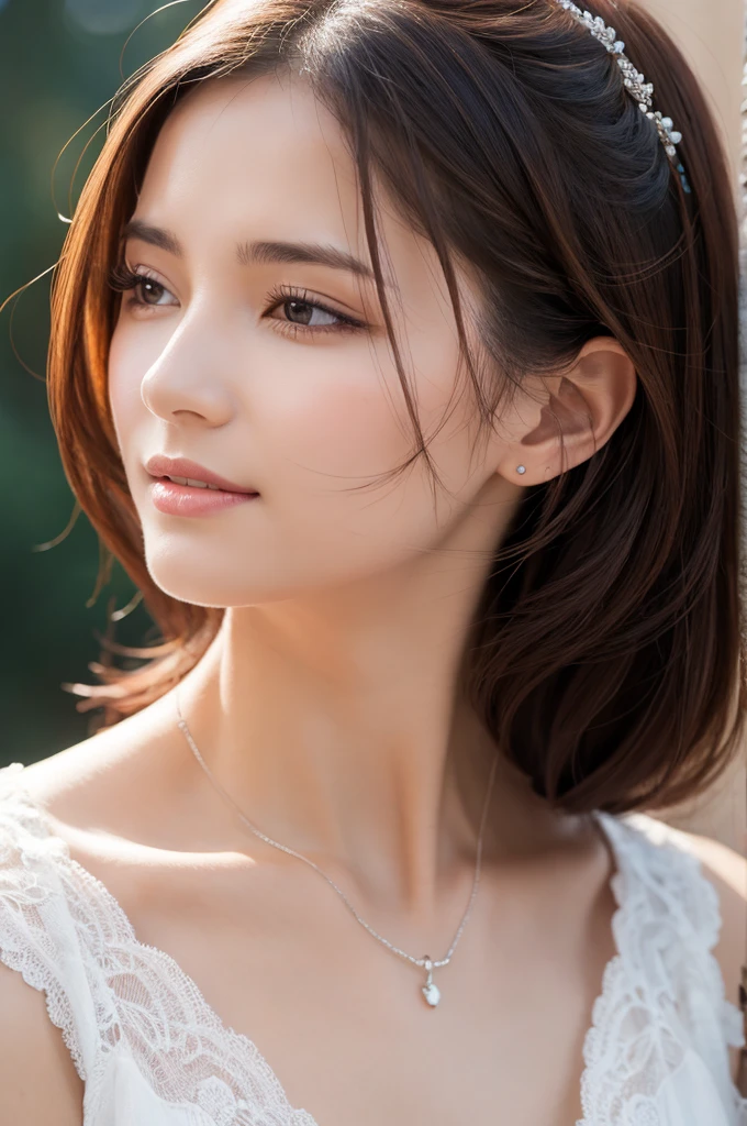 Beautiful woman with a broken neck