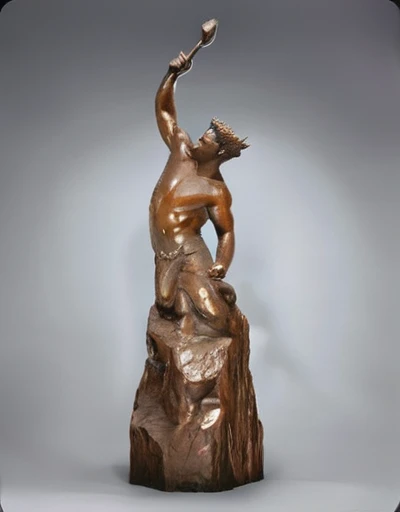 man sculpting himself