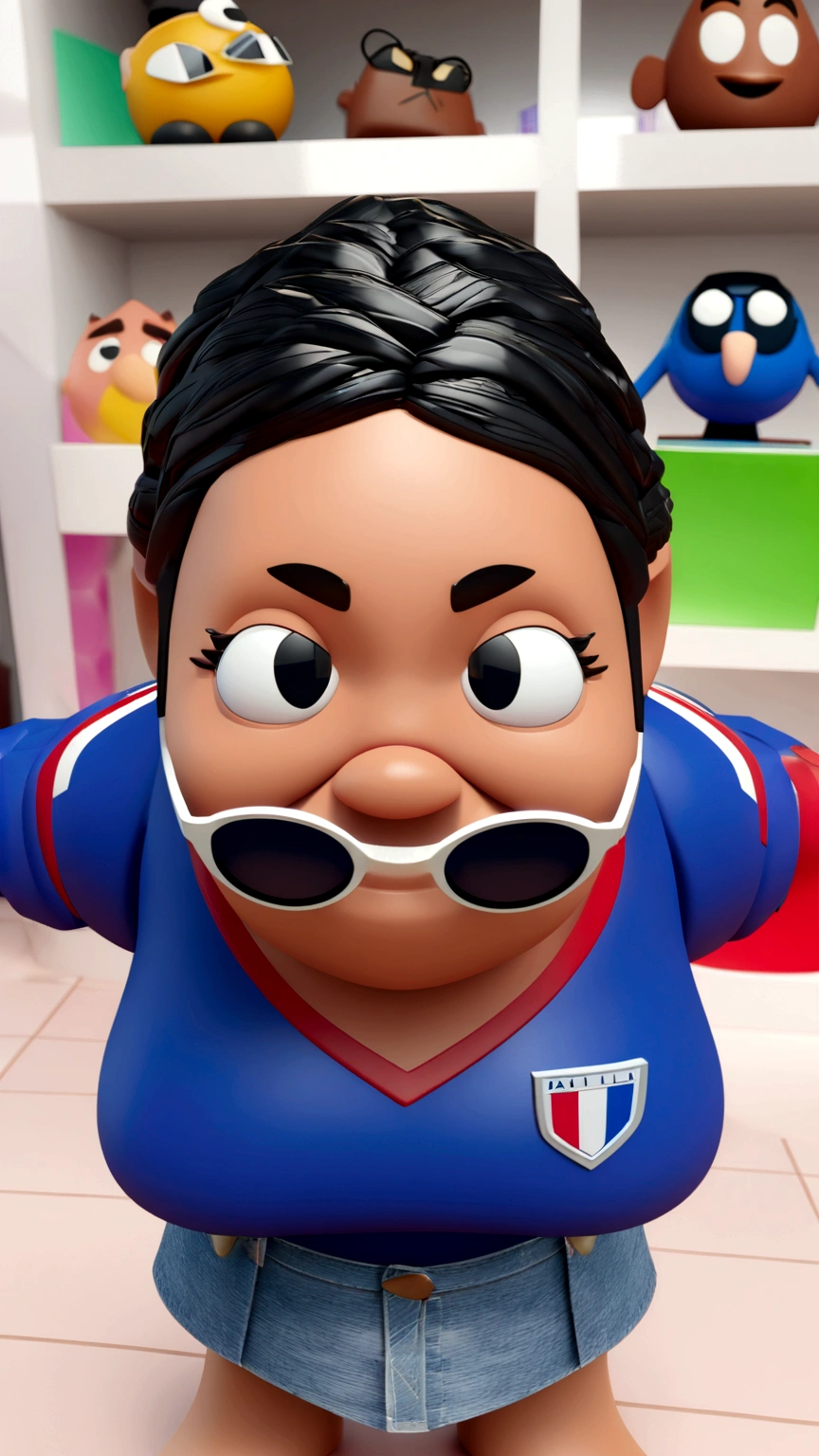 Cartoon character of a man in sunglasses and blue shirt, animation character, stylized character, animation style rendering, 3d stylized, Arnold Maya rendering, Stylized 3D rendering, toon render screenshot, 3d character, 3d character, Stylized 3D rendering, 3D character rendering, cartoon character, Personagem de close up, character posing, (Pixar-style) (master part:1.2) (bokeh) (best qualityer) (skin detailed) (detailed texture) (8K) (Argilla) (cinematic lighting) (sharp focus