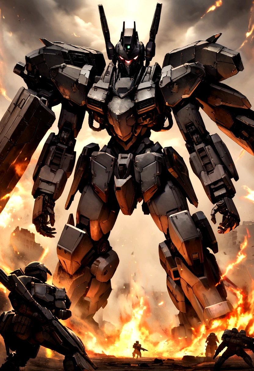 Armored Core,Black Machine,battle,robot,TRPG Standing Picture,Standing picture material,background through