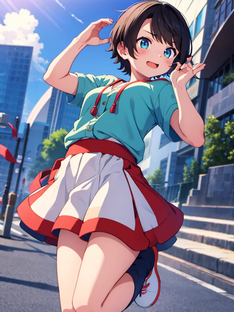 Heart in hands、tomboy、fine、Jumping