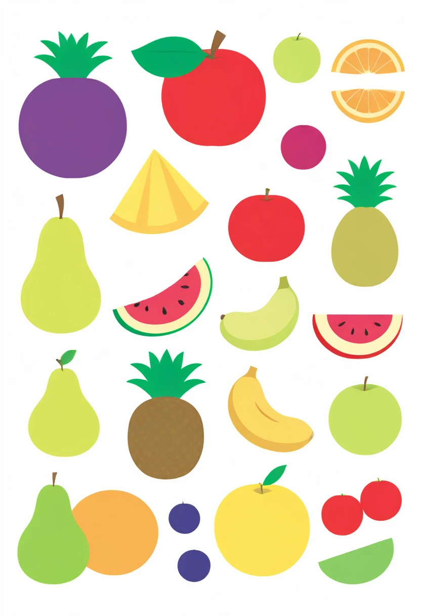 Fruit Sticker collage