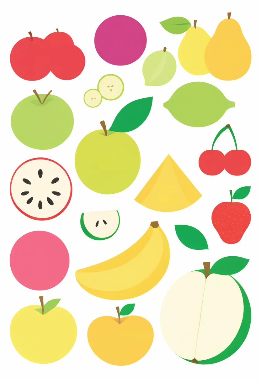 Fruit Sticker collage