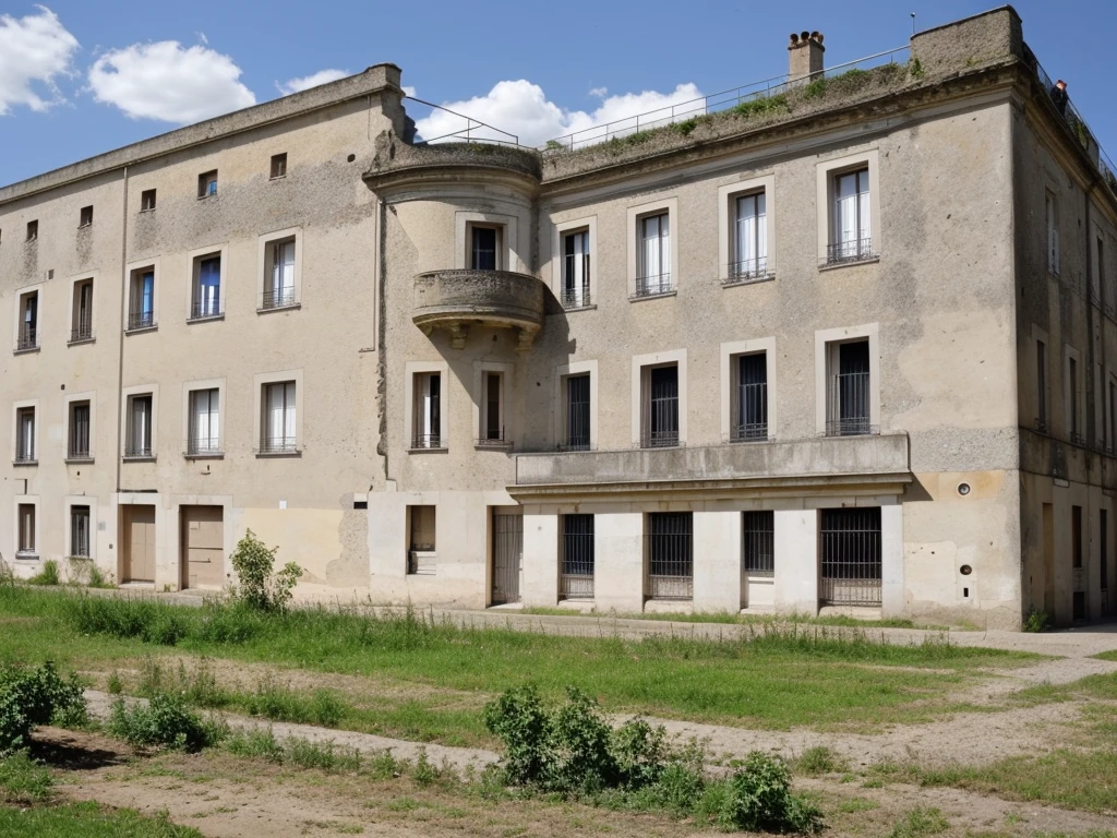 Photo brute, (bâtiment avant-gardiste vu de l&#39;extérieur), élévation frontale, Curviligne, ciel blanc, (Lumière diffuse:1) (verre blanc translucide), béton blanc, style de brutalisme contemporain, par Gaudi, Brouillard, (lumière intérieure chaleureuse:1), (Place ouverte), photographie d&#39;architecture, hyper réaliste, Super détaillé, 8k, Appareil photo sans miroir Nikon Z6, grain de film