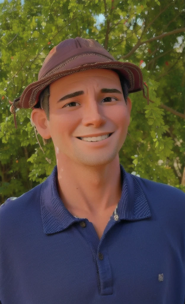 Man smiling with Brazilian northeastern hat