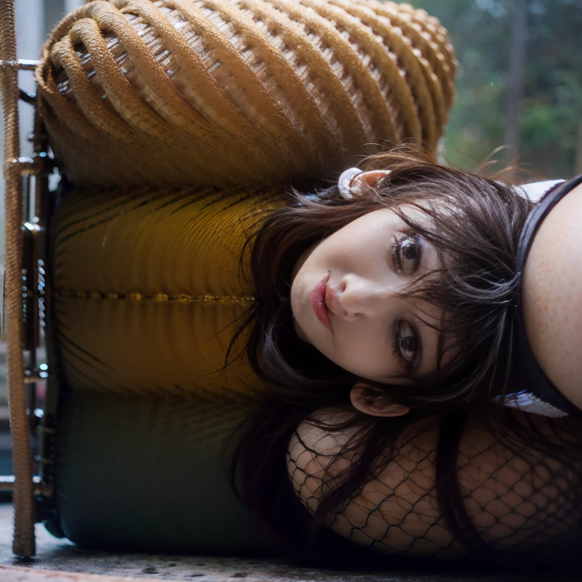 4girls, masterpiece, best quality, (photorealistic:1.4), full body shot, perfect breasts, a photo of a beautiful woman, (completely :1.2) skinny, brunette hair, textured hair, detailed face, spread legs, naked, nsfw, blonde highlights hair, very messy hair, open leg, showing pussy, smiling, , half asian, ((very cute face)) ((smiling, happy, having fun)) ((dynamic poses, dynamic camera angle)) ((not looking at the camera, facing away from the camera)) Highly detailed CG Unity 8K wallpapers、top-quality、ultra-detaillied、masterpiece、realistic、Photo-realistic highly detailed cute girl、(20yr old)、roundly eyes、((crowded)), naked