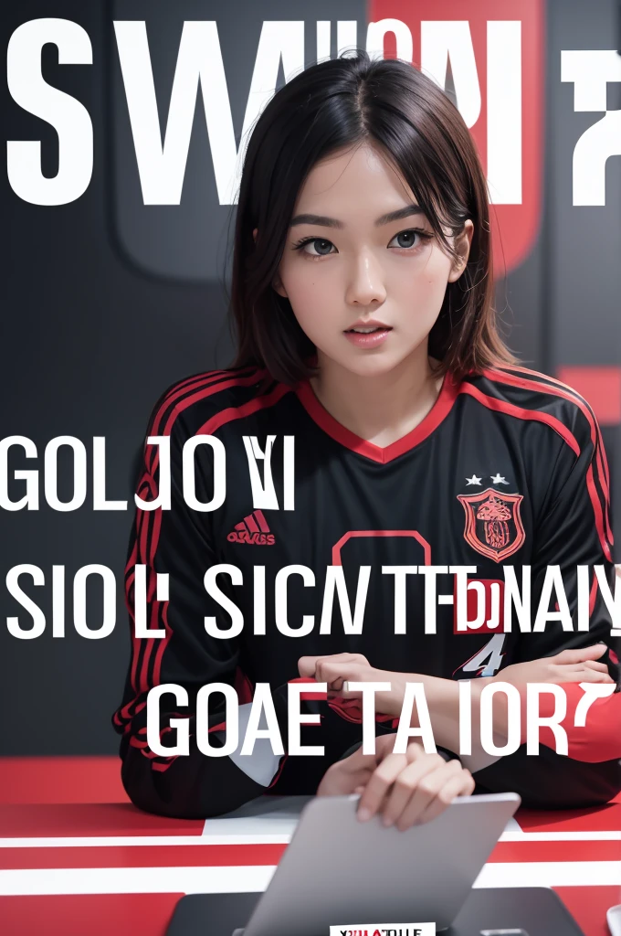 Logo for YouTube channel with the name of goal score 