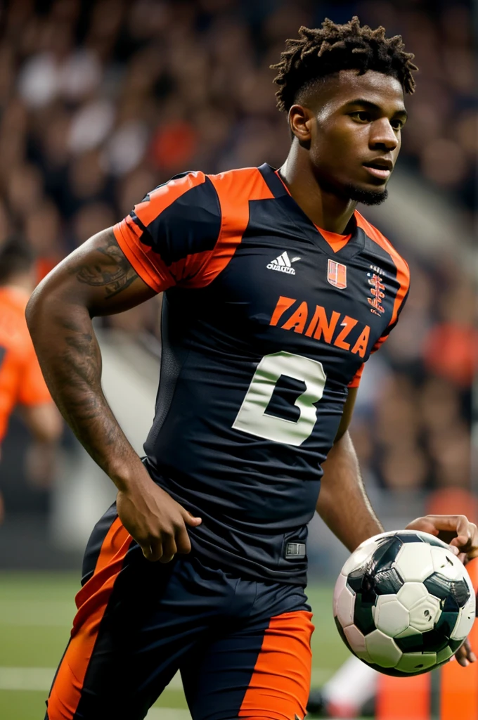 Male football player, position RWB, black, Dutch nationality.