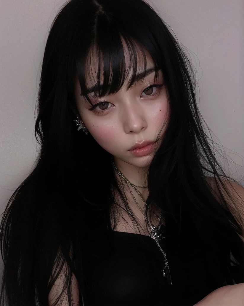 There's a woman who's smoking a cigarette in her hand,  coreana, beautiful south mulher coreana, mulher coreana, Japanese model,  chinesa, gorgeous young mulher coreana, Asian girl, deusa japonesa, Xisionwu, cruel korean goth girl, young Asian girl, beautiful chinese model, beautiful Asian girl, asian features, beautiful young mulher coreana, gongbi