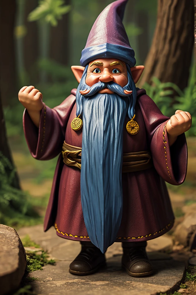 Realistic gnome wizard