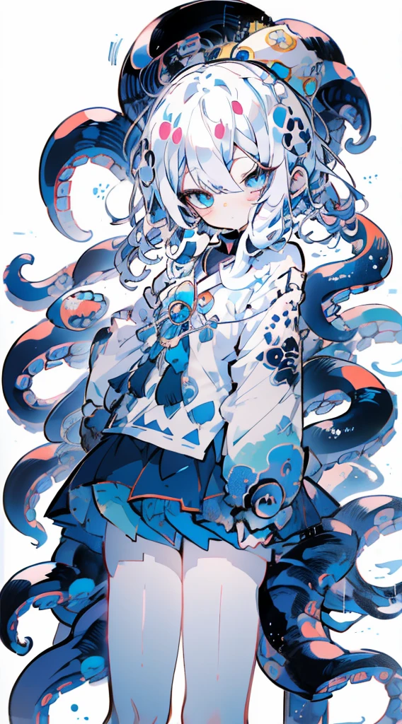 anime girl with white hair and blue eyes wearing a cat ears, anime catgirl, anime girl with cat ears, beautiful anime catgirl, cute anime catgirl, catgirl, girl with cat ears, nyaruko-san, white cat girl, anime cat, anime style artwork, anime style portrait, anime moe artstyle, anime art style