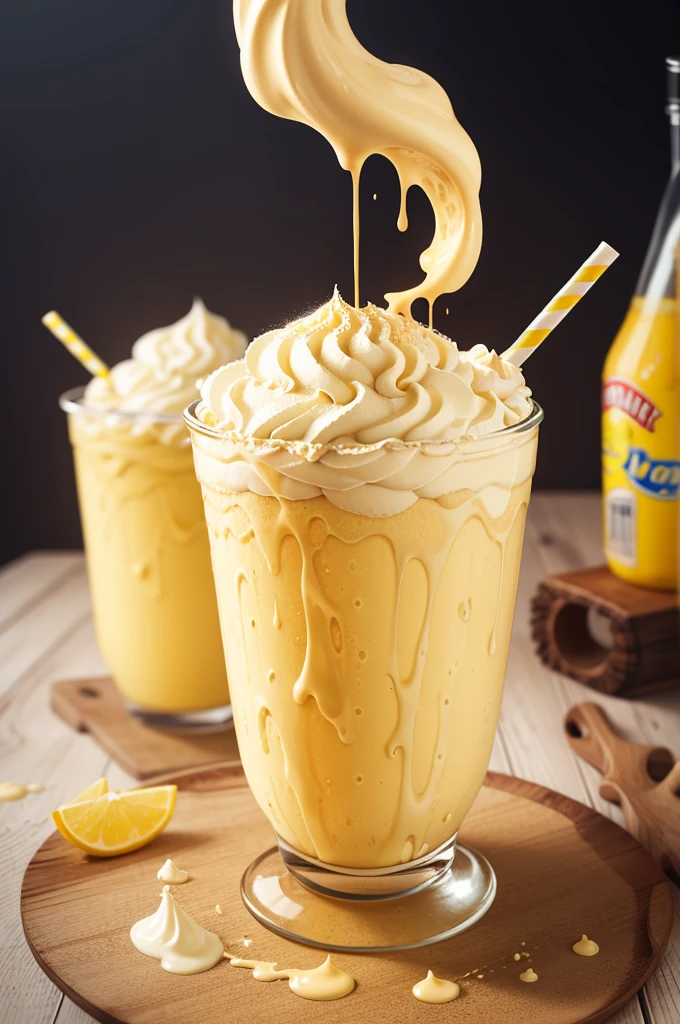 Yellow milkshake