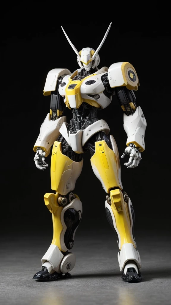 Black and white mecha.. with yellow... Bio-mecha