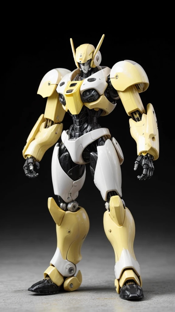 Black and white mecha.. with yellow... Bio-mecha