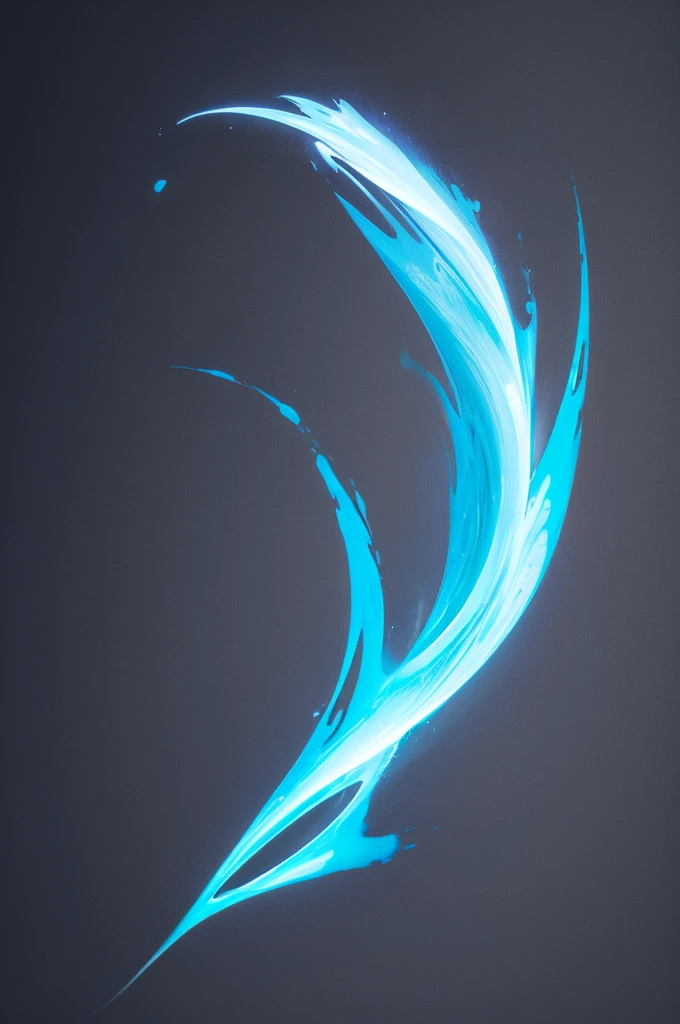 the word "cerulean" written with fire