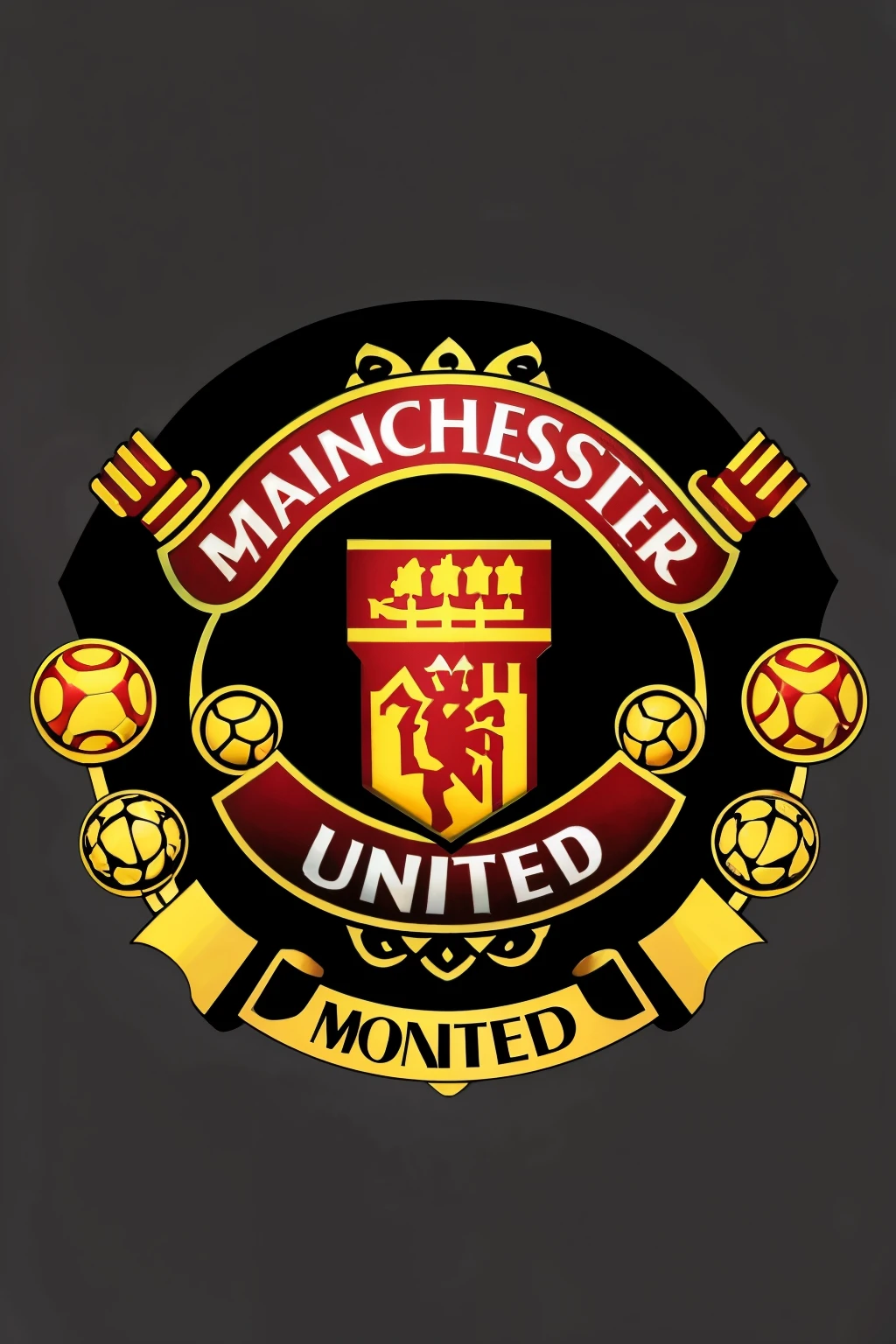 football logo inspired by manchester united with the word "psyre" por dentro