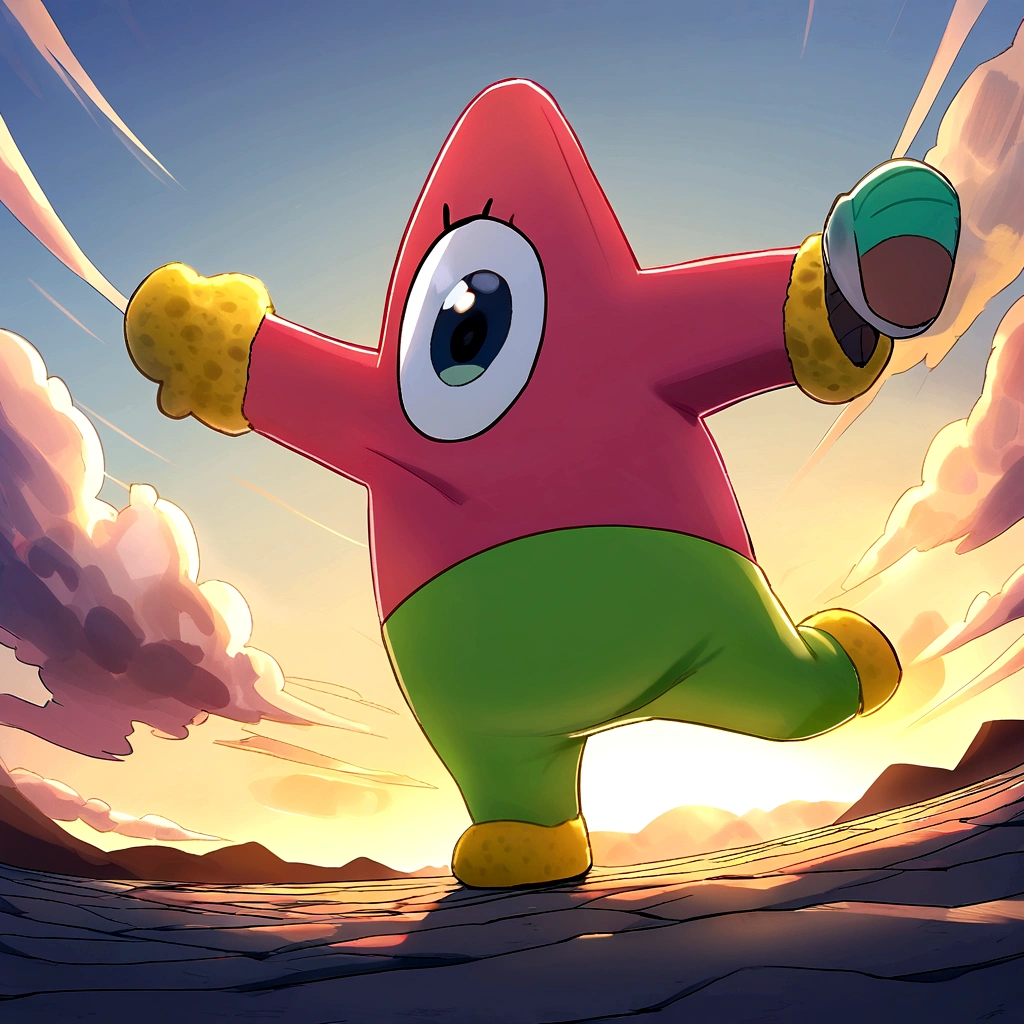 Patrick Star, from bob sponge, training