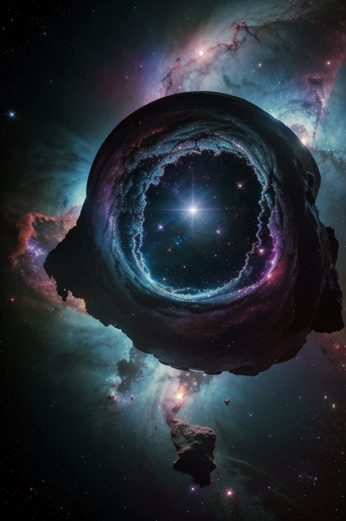 A photorealistic image of a psychedelic space nebula in 4k resolution. The nebula should be swirling with vibrant colors, such as purples, blues, and greens. There should be stars of all different sizes and colors scattered throughout the nebula. The overall effect should be one of cosmic awe and wonder.
Here are some additional details that you can add to the prompt:
* The nebula could be shaped like a human face or animal.
* There could be a spaceship or other object flying through the nebula.
* The nebula could be glowing with light from within.