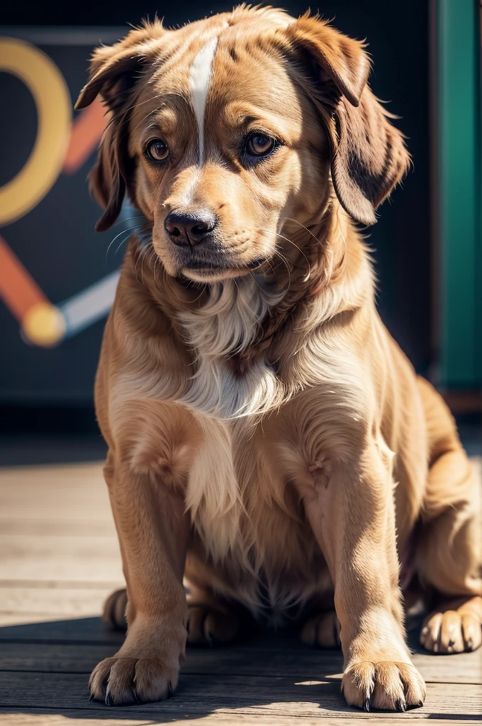 a dog with a warm smile, pet shop logo, friendly and professional, high quality, detailed, digital art, vibrant colors, soft lighting, paw prints, heart shape, playful typography, 3d rendered, photorealistic, best quality, 4k, 8k, highres, masterpiece:1.2, ultra-detailed, realistic:1.37, studio lighting, ultra-fine painting, sharp focus, physically-based rendering, extreme detail description, professional, vivid colors, bokeh