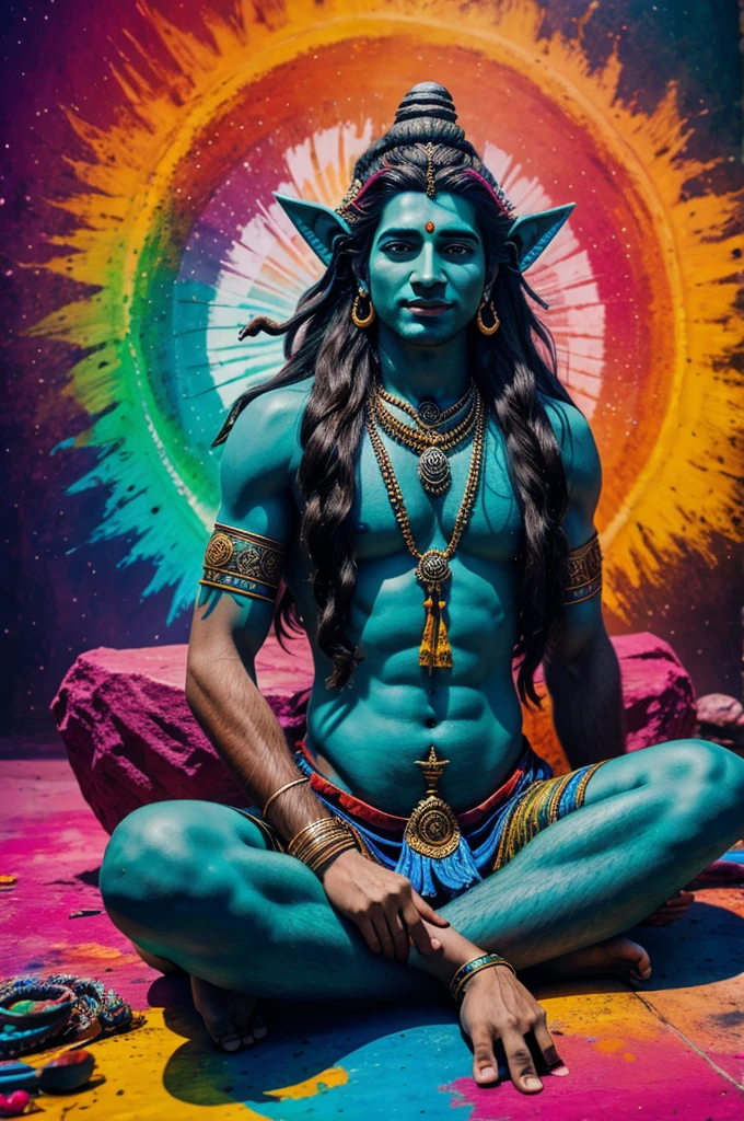 Lord shiva, colorful, Artistic, 4k