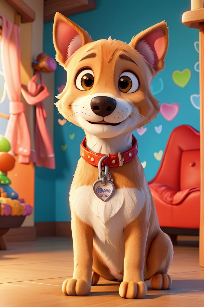 A dog with a warm smile, pet shop logo, friendly and professional, high quality, detailed digital art, vibrant colors, soft lighting, paw prints, heart shape, playful typography, DRAWING, best quality, 4k, 8k, highres, masterpiece: 1.2, ultra-detailed, studio lighting, sharp focus, physically-based rendering, extreme detail description, professional colors, vivid, bokeh