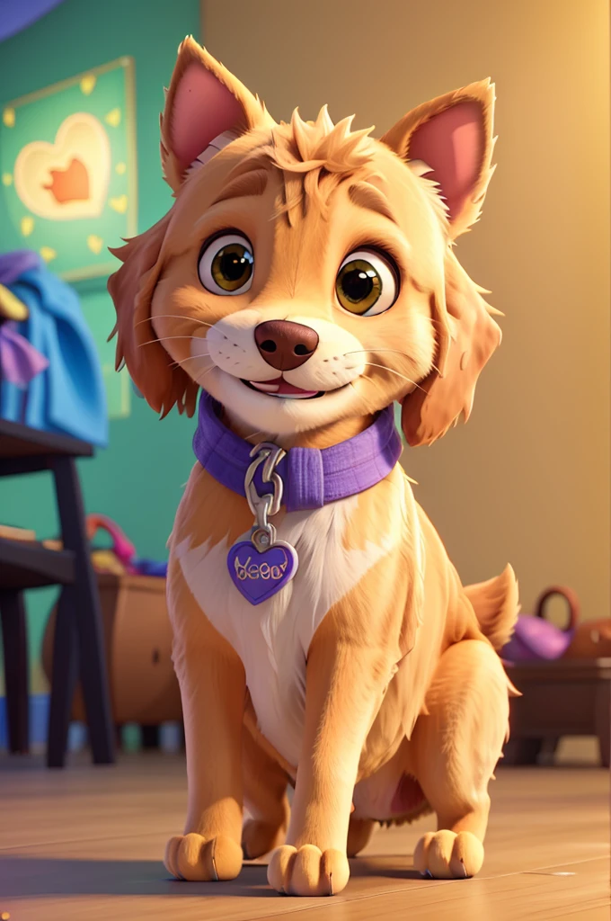 A dog with a warm smile, pet shop logo, friendly and professional, high quality, detailed digital art, vibrant colors, soft lighting, paw prints, heart shape, playful typography, DRAWING, best quality, 4k, 8k, highres, masterpiece: 1.2, ultra-detailed, studio lighting,  sharp focus, physically-based rendering, extreme detail description, professional colors, vivid, bokeh