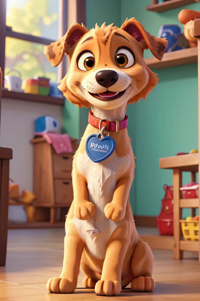 A dog with a warm smile, pet shop logo, friendly and professional, high quality, detailed digital art, vibrant colors, soft lighting, paw prints, heart shape, playful typography, DRAWING, best quality, 4k, 8k, highres, masterpiece: 1.2, ultra-detailed, studio lighting,  sharp focus, physically-based rendering, extreme detail description, professional colors, vivid, bokeh