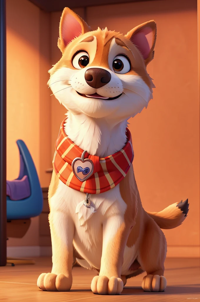 A dog with a warm smile, pet shop logo, friendly and professional, high quality, detailed digital art, vibrant colors, soft lighting, paw prints, heart shape, playful typography, DRAWING, best quality, 4k, 8k, highres, masterpiece: 1.2, ultra-detailed, studio lighting,  sharp focus, physically-based rendering, extreme detail description, professional colors, vivid, bokeh