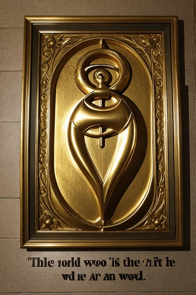 Image referring to God with the word in the middle ( His Word )