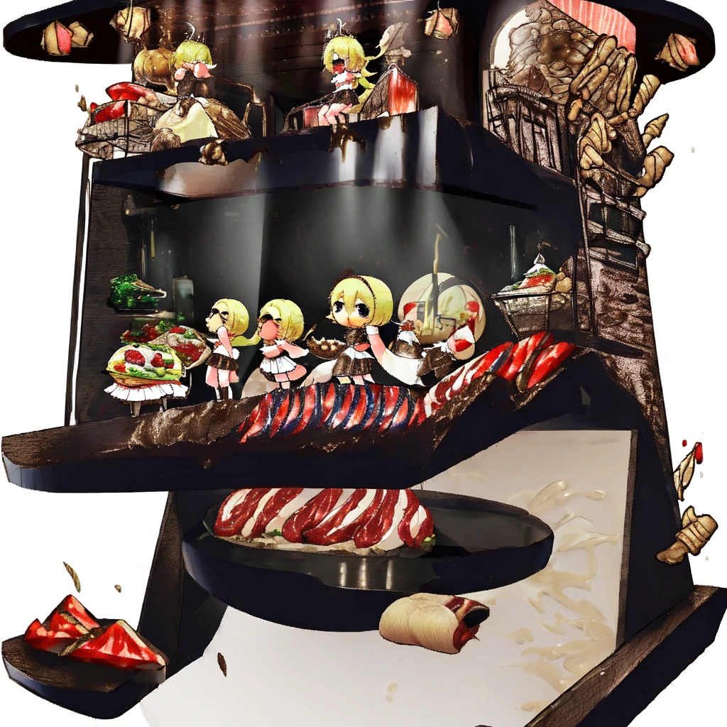 [(white background:1.4)::5],(chibi:1.3),bottle bottom,lampstand,pedestal,platform,(fine food:1.8)