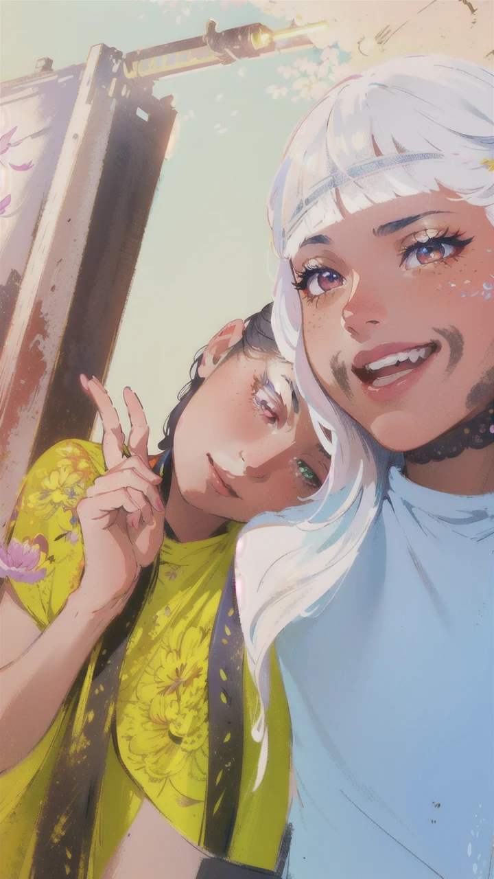 masterpiece, best quality,
1girl, (colorful),(finely detailed beautiful eyes and detailed face),cinematic lighting,bust shot,extremely detailed CG unity 8k wallpaper,white hair,solo,smile,intricate skirt,((flying petal)),(Flowery meadow)
sky, cloudy_sky, building, moonlight, moon, night, (dark theme:1.3), light, fantasy,