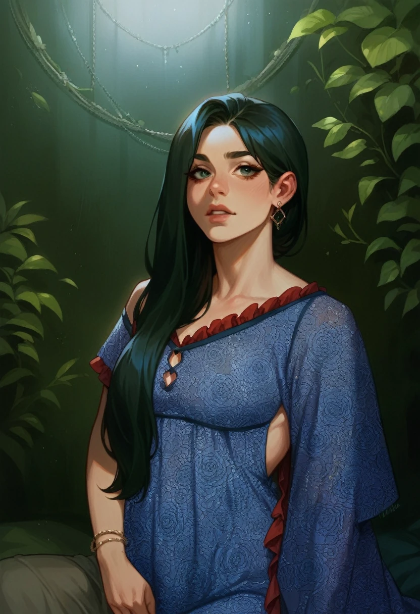 Make the lady in babydoll dress