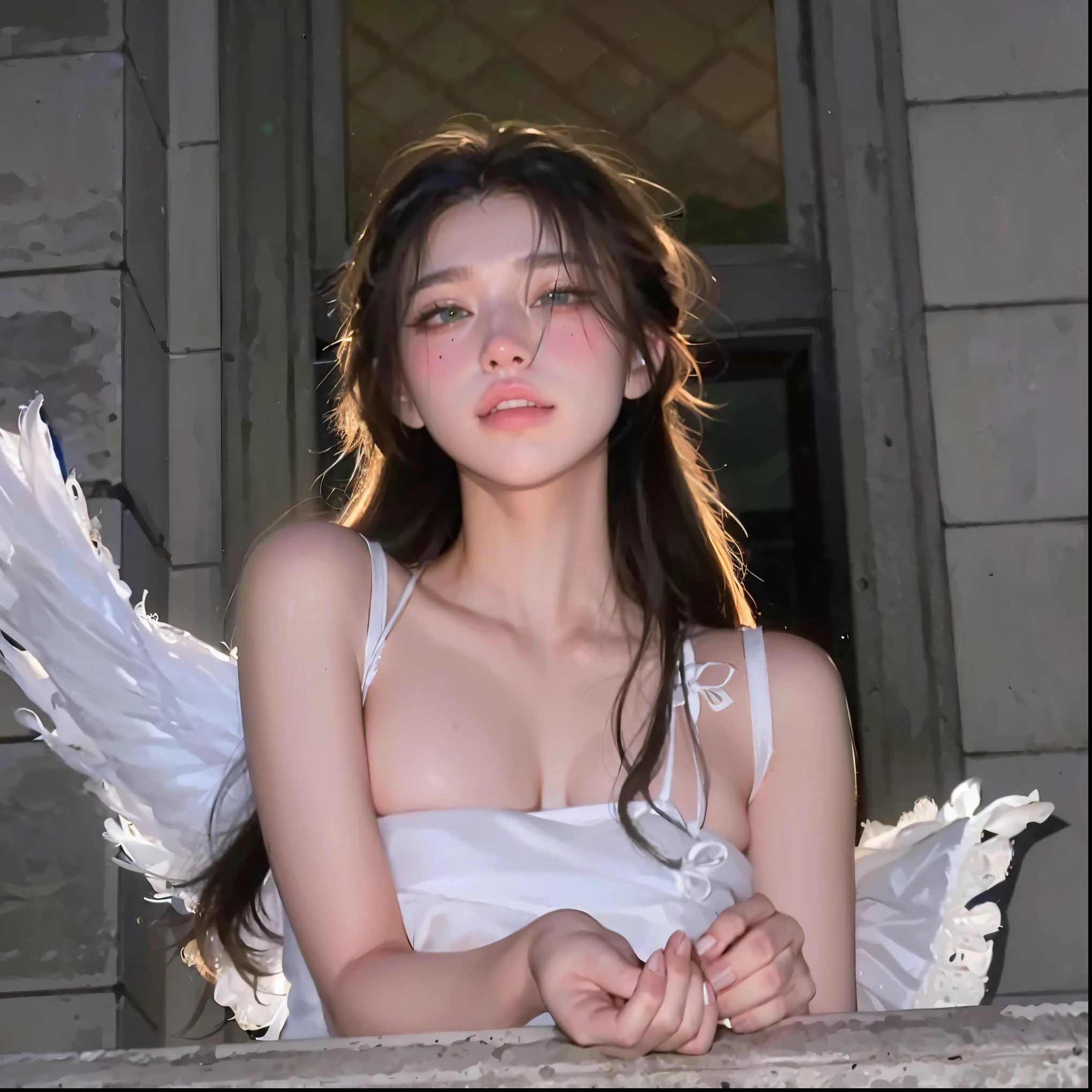 1 girl, 、(small, Flat Chest:1.5)、(white ecchu loincloth:1.4)、 (Looking into the camera)、Beautiful Japanese actresses, ((Showing off your loincloth))、Looks great in full-body photos, Yukihime, Long eyelashes, Snowflake Earrings,camisole、
(RAW Photos, Highest quality), (reality, reality的:1.4), (flying debris), 
Beautiful details, Beautiful lip detail, Highly detailed eyes and face, 
BREAK is perfect anatomy, The whole body is thin, small breasts, (short hair:1.3), Angel&#39;smile, 
Crystal Skin, Wake up, Capture the light