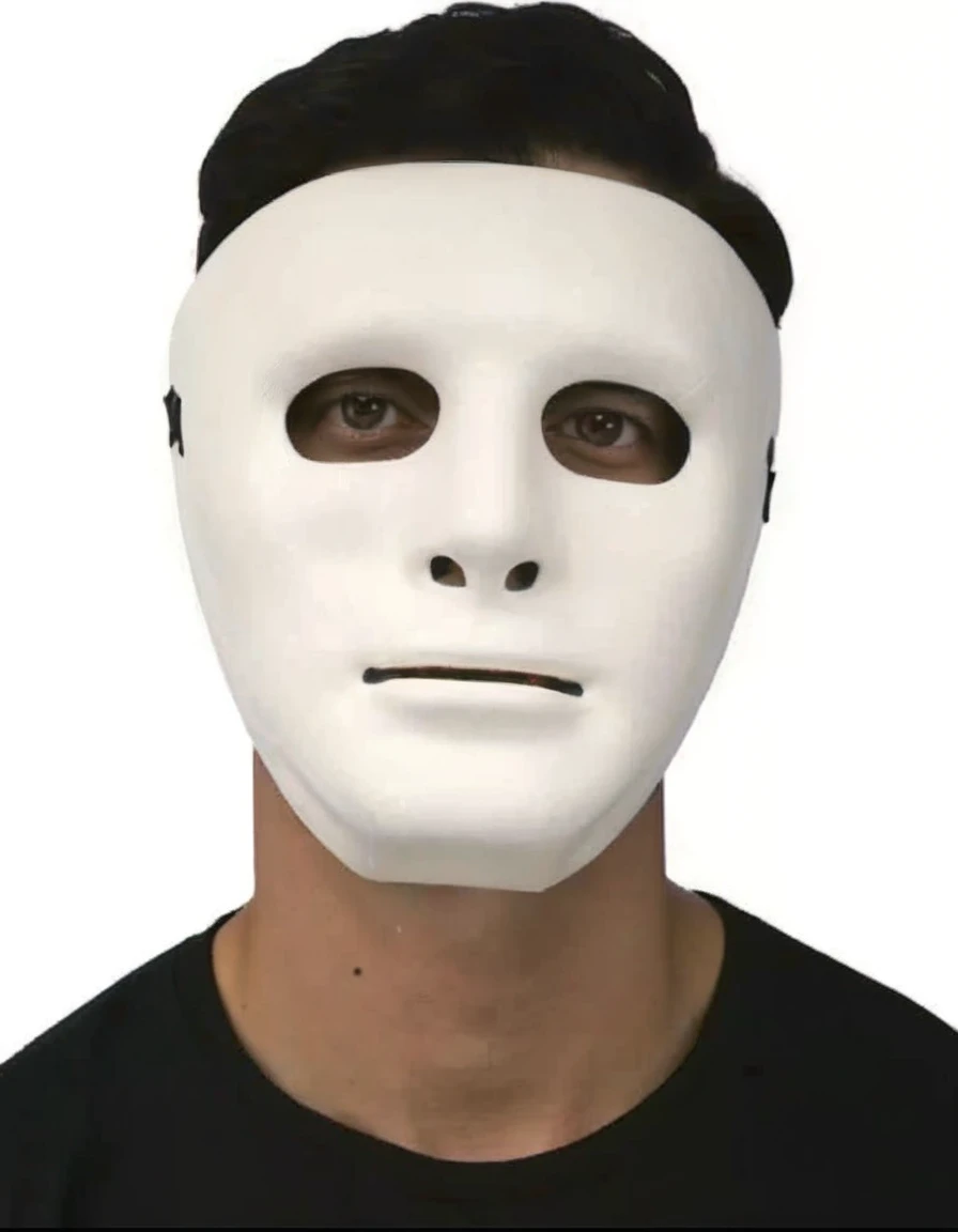 Man in white mask 