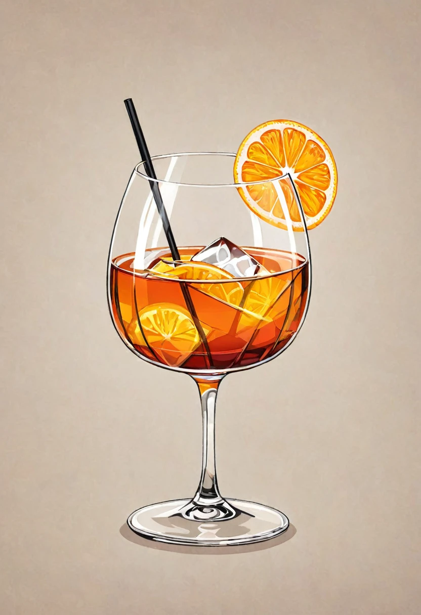 Picture a retro-a glass of Elegant Sophisticated Retro Old Fashioned cocktail