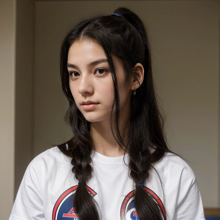 Jane KimDescription: 17 year old young man, athletic, straight posture. Long black hair in a high ponytail. dark and penetrating eyes. Impeccable with student council president badge.