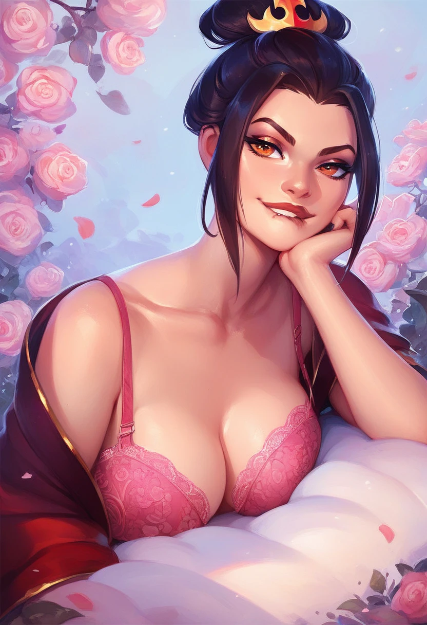 score_9, score_8_up, score_7_up, anime style, 1girl,,two_side_up,solo,large_breasts,highres,nicole_demara,1girl,hair_ribbon,crop_top,looking_at_viewer, full_body,looking at viewer,,masterpiece,best quality,absurdres,newest,higher