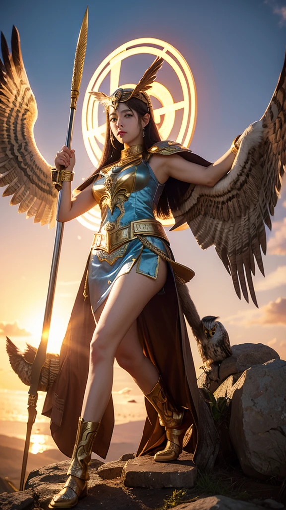 Athena (athena)、god、strategy、戦の女god、owl、shield、high resolution