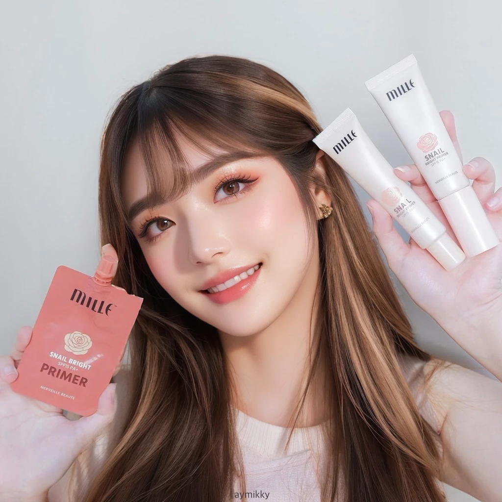 raw, realistic, soft makeup, long hair, pick color hair, n makeup, portrait, looking at viewer, Confident grin
