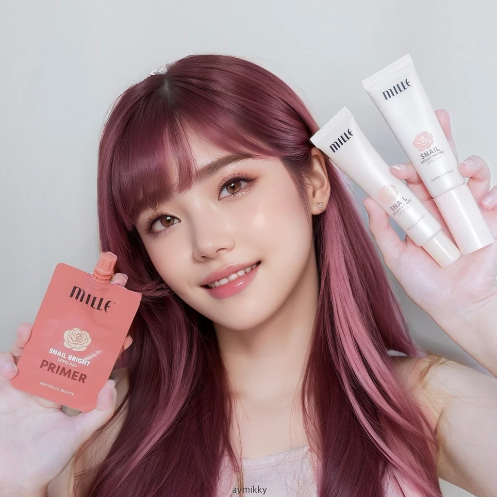 raw, realistic, soft makeup, long hair, pink color hair, no makeup, portrait, looking at viewer, Confident grin
