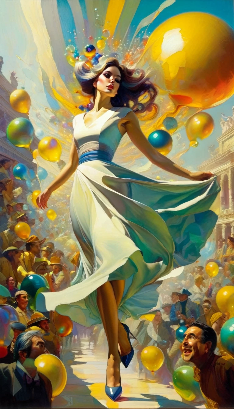 (art inspired in juan gimenez). oil painting)
