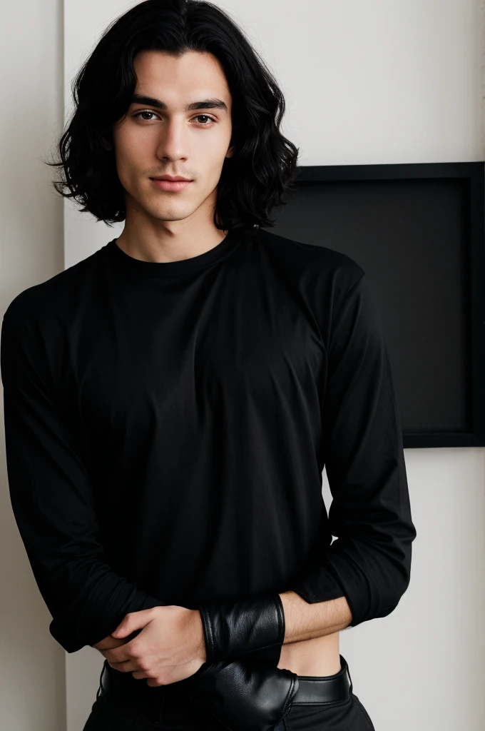 Kameron beloch black gloves black black i am black and black hair black shirt all black