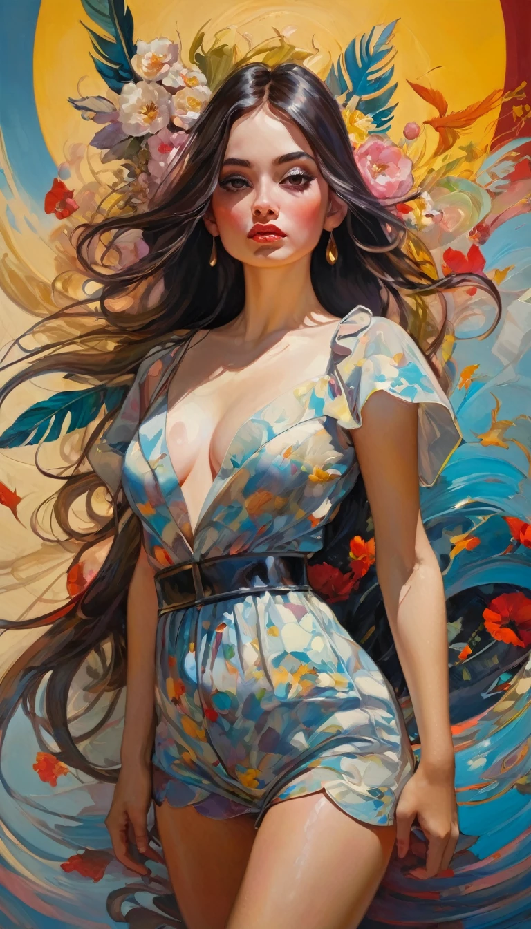 (art inspired in juan gimenez). oil painting)