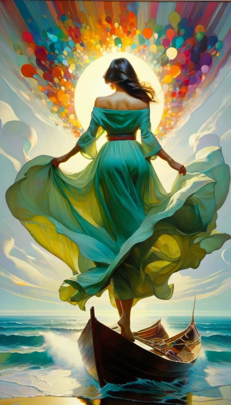 (art inspired in juan gimenez). oil painting)