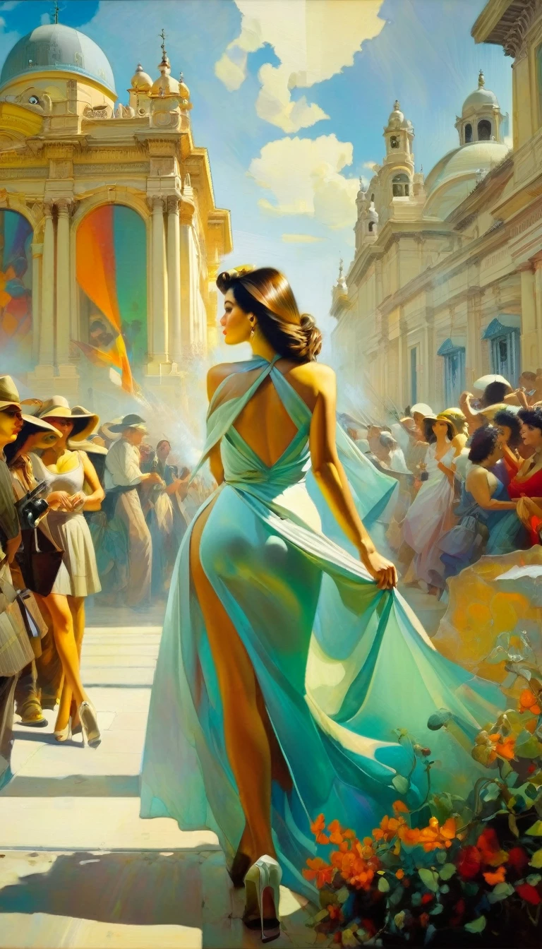 (art inspired in juan gimenez). oil painting)