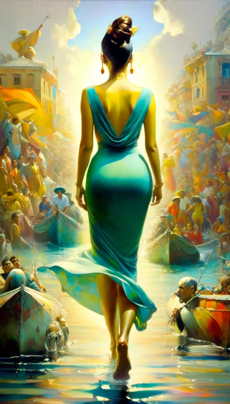 (art inspired in juan gimenez). oil painting)