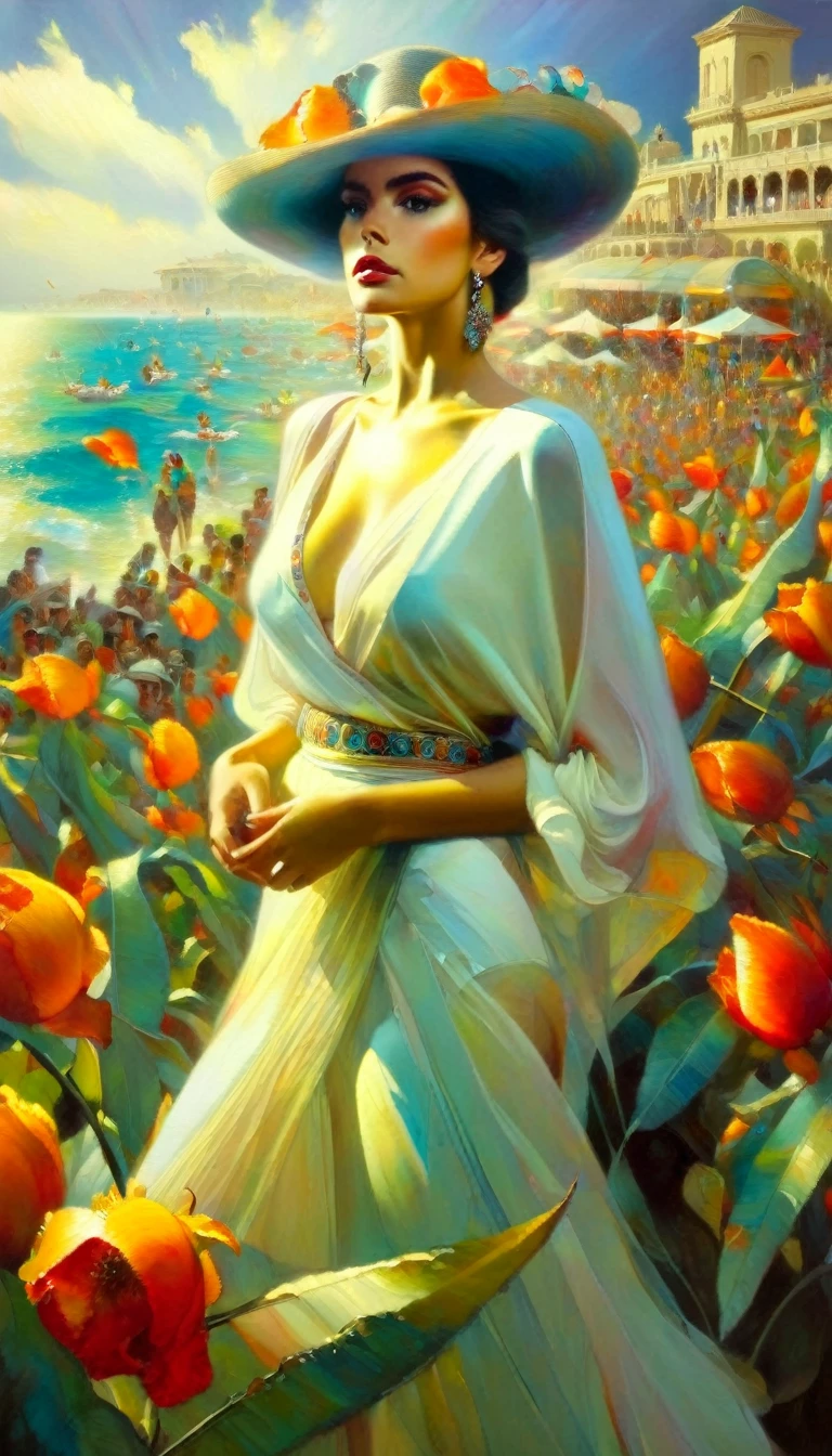 (art inspired in juan gimenez). oil painting)